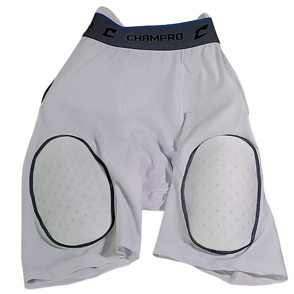 Champro Formation 5 Pad Integrated Footbal Girdle Shorts White Mens 2X NEW - Picture 1 of 9